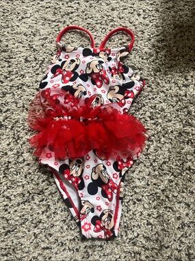 18 month girls Minnie Mouse swimsuit